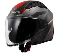 Casco Jet LS2 OF600 Copter II Gris/RojoL Gris,Rojo