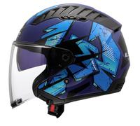 LS2, Casco Moto Jet COPTER II KANJI Gloss Blue, L