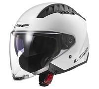 LS2, Casco Moto Jet Copter II Solid Gloss White, S