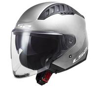 LS2, Casco Moto Jet Copter Solid Matt Silver, XS