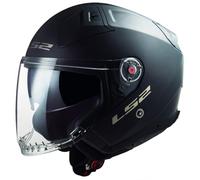 LS2 OF603 Infinity II Solid, casco jet L male Negro Mate