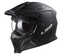 LS2, Casco Moto Jet/Modular Drifter Solid Matt Black, S