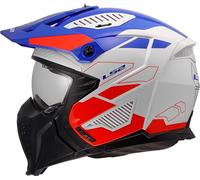 LS2, Casco Moto Jet/Modular DRIFTER TREK White Blue Red, XS
