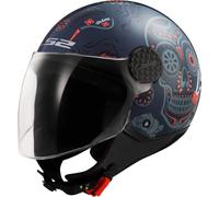 LS2, Casco Moto Jet SPHERE LUX II MAXCA Cobalt Orange, XL