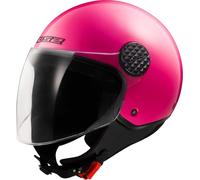 LS2, Casco Moto Jet SPHERE LUX II SOLID Fluo Pink, M