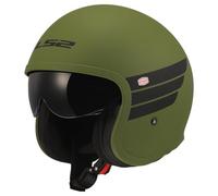 LS2, Casco Moto Jet SPITFIRE II RETRO Military Green, M