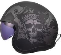 LS2, Casco Moto Jet SPITFIRE II WILLY Black Grey, XS