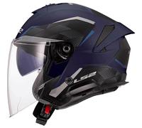 LS2, Casco Moto Jet VERSO II AIR Navy Blue, XXL