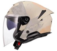 LS2 OF618 Verso II Aqua Casco Jet, blanco-beige, tamaño L para Hombres