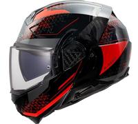 LS2, Casco Moto Modular ADVANT II ASTRAL Red, XS