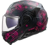 LS2, Casco Moto Modular ADVANT II SOPHIA Black Pink, XS
