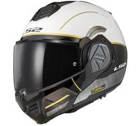 LS2 Casco Moto Modular ADVANT IRON Matt White Black Jeans XS