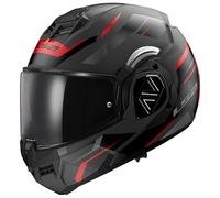 LS2 Casco moto modular Advant Kuka negro rojo M