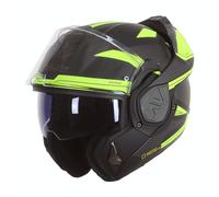 LS2, Casco Moto Modular ADVANT REVO Black H-V Yellow, S