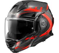 LS2, Casco Moto Modular ADVANT X Carbon Future Gloss Red, L