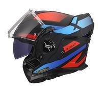LS2, Casco Moto Modular ADVANT X NOVA Black Red Blue, 3XL