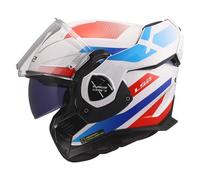 LS2, Casco Moto Modular ADVANT X NOVA White Blue Red, XS