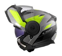 LS2, Casco Moto Modular SCOPE II DURIA Grey H-V Yellow, M
