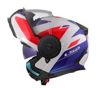 LS2 FF902 Scope II Duria, casco abatible L male Blanco/Azul/Rojo