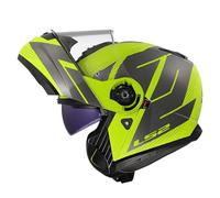 LS2, Casco Moto Modular STROBE II CODE Gloss H-V Yellow Grey, XXL