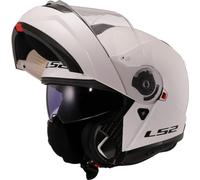 LS2, Casco Moto Modular Strobe II Gloss White, L
