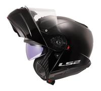 LS2 casco abatible motocicleta modular casco de turismo FF908 STROBE Negro Mate