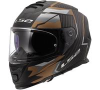 LS2, Casco Moto Integral STORM II TRACKER Black Gold, L