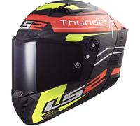 LS2 Cascos FF805 Thunder Carbon Black Attack Matt Red / H-V Yellow M