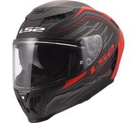 LS2 FF807 Dragon Subic Casco, rojo, tamaño 2XL para Hombres