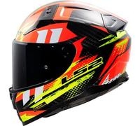 LS2 Cascos FF811 Vector II C Tantic Red / H-V Yellow 2XS