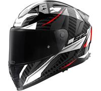 LS2 Cascos FF811 Vector II Carbon Savage White / Red / Grey XS