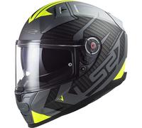 LS2 Cascos FF811 Vector II Splitter Matt Titaniun / H-V Yellow S