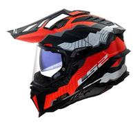 §Casco de Cross LS2 MX701 Explorer C Blanco-Rojo§