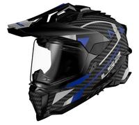 LS2 Cascos MX701 Explorer Carbon Adventure Blue XXL