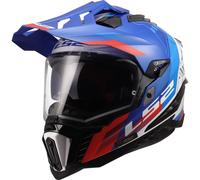 Casco Adventure LS2 MX701 Explorer Hexa Blanco/Azul/RojoXL Blanco,Azul,Rojo