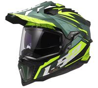 LS2 Cascos MX701 Explorer Spire Matt Green / H-V Yellow 3XL