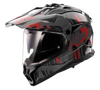 LS2 Cascos MX702 Pioneer II Crazy Black / Grey / Red XL