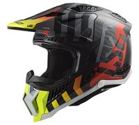 LS2 Cascos MX703 X-Force Barrier H-V Yellow / Red L