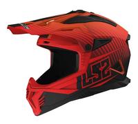 LS2 Cascos MX708 Fast II Duck Matt H-V Orange / Red S