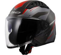 LS2 Cascos OF600Copter II Diston Grey / Red XL