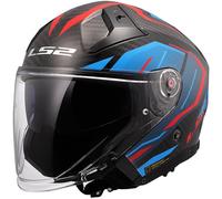 LS2 Cascos OF603 Infinity II Carbon Urus Blue / Red XXL
