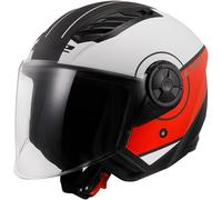 LS2, Casco Moto Jet AIRFLOW II Cover matt white red, XXXL