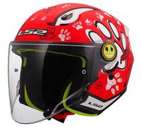 Casco Jet Niño LS2 OF622 Funny II RojoS Rojo