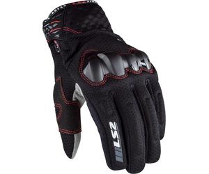 LS2 Chaki Guantes de moto de malla para mujer, negro, tamaño M