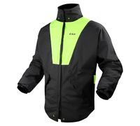 LS2 X-Rain Chaqueta impermeable para moto, negro-amarillo, tamaño M L para Hombres