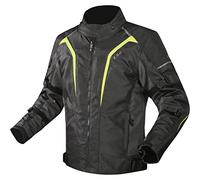 LS2 Chaqueta de motociclista Sepang para hombre, impermeable, transpirable, con protección textil, amarillo, L
