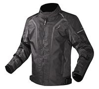 LS2 Chaqueta de motociclista Sepang para hombre, impermeable, transpirable, con protección textil, gris, XL