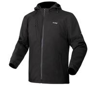 LS2 Bolton Chaqueta textil de moto impermeable, negro, tamaño 5XL para Hombres