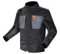 LS2, Chaqueta Moto Impermeable Hombre TITANIUM Blue H-V Orange, 3XL