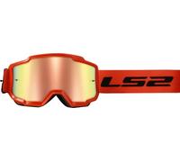 LS2 Charger Iridium - Gafas de natación para motocross, esquí, nieve, color naranja